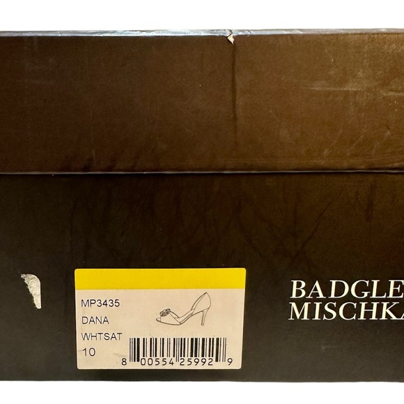 LIKE NEW in box Badgley Mischka Dana Peep Toe Pumps Sz 10 - Picture 13 of 13
